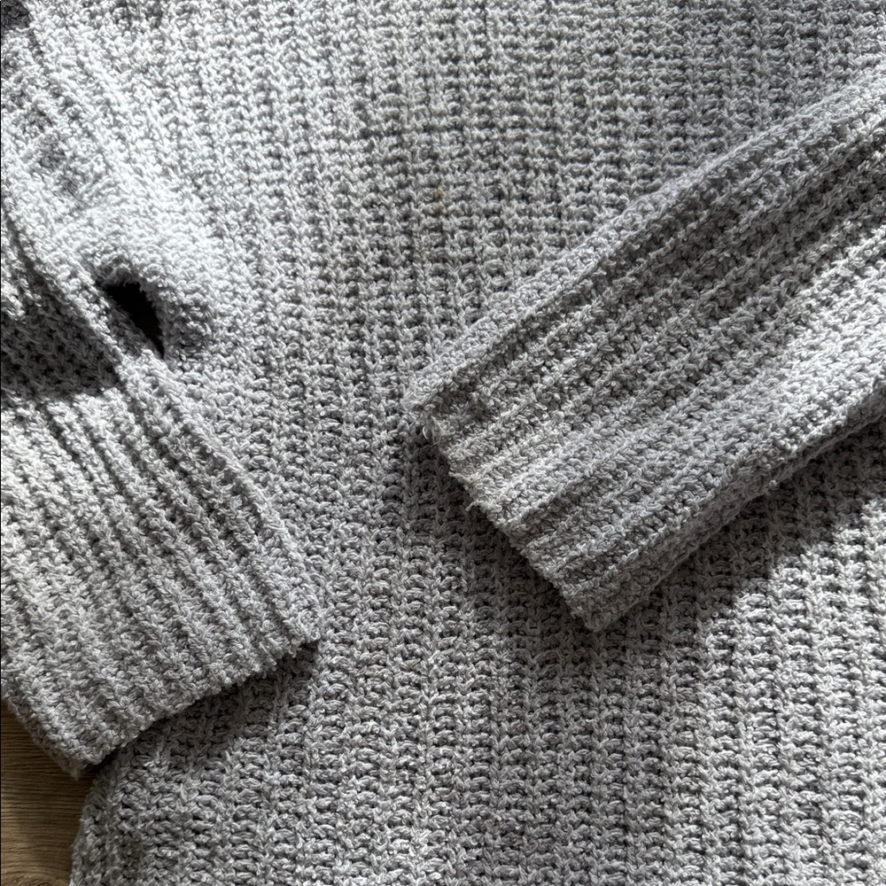 Habitat Textured Gray Sweater - Picture 4 of 8